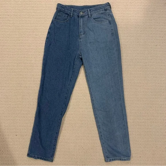 Split Color Jeans - Picture 2 of 5